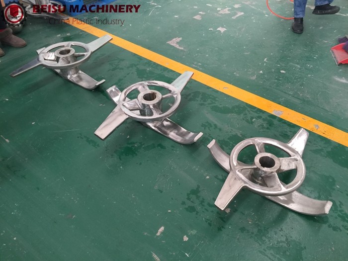 Good Mixing Effect Plastic Machine Parts High Speed Plastic Mixer Blade