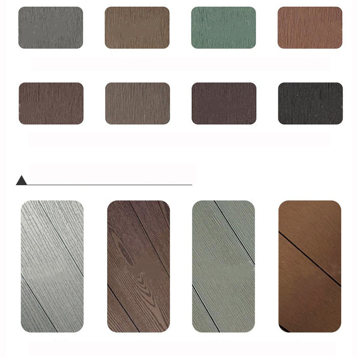 Wood Plastic Composite Interior WPC Panel 90x24.5mm Garden Railing Pergola Fence Wall Floor Inside For Decoration