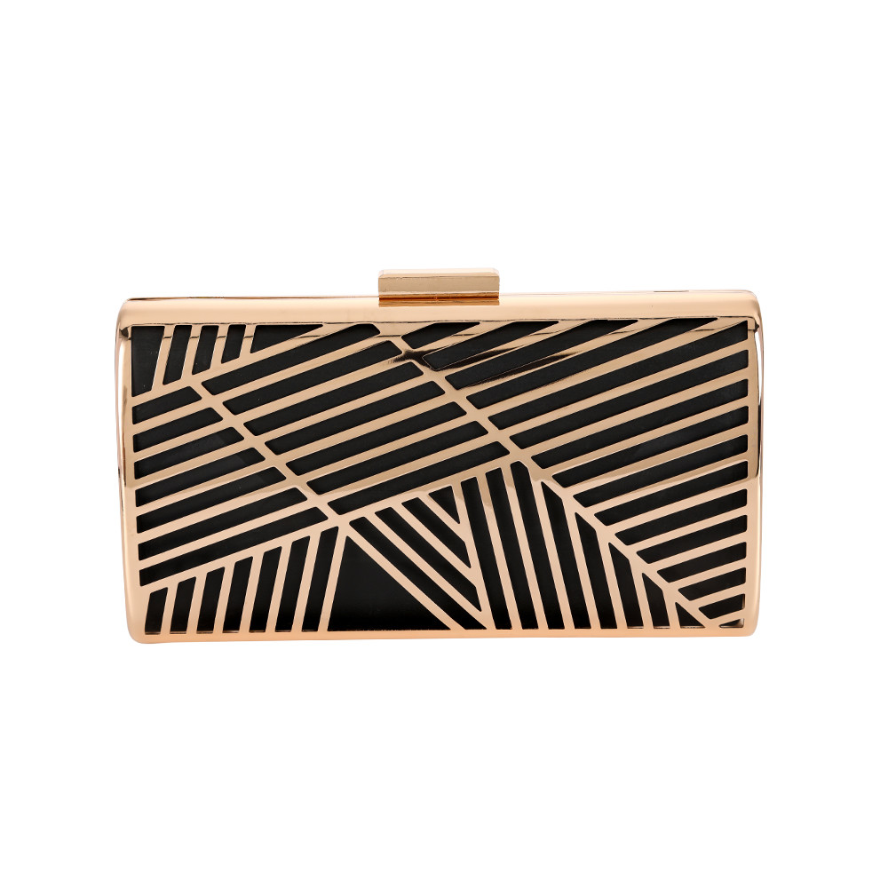 Geometric Lines Hollow Out Lady Handbag Frame