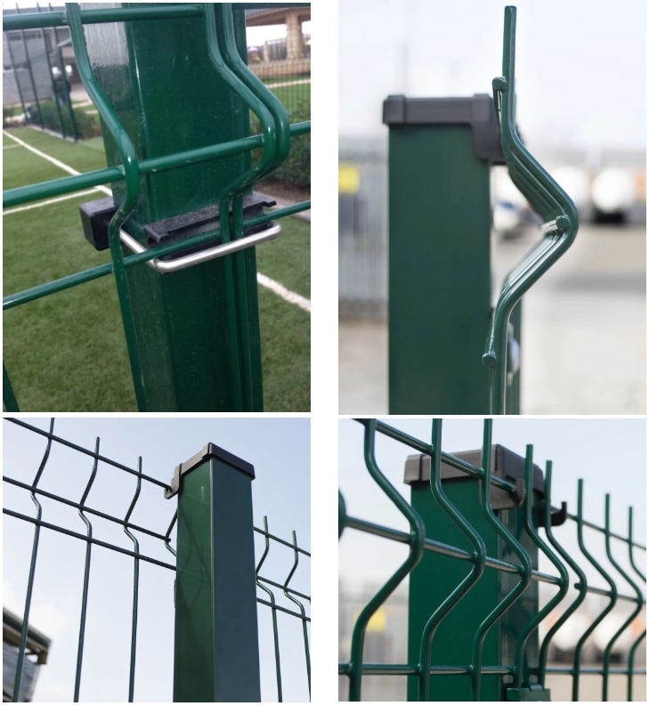 curved mesh fence