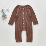Winter Custom 100% Cotton Sweater Baby Boys Girls Infant Jumpsuit Bodysuit