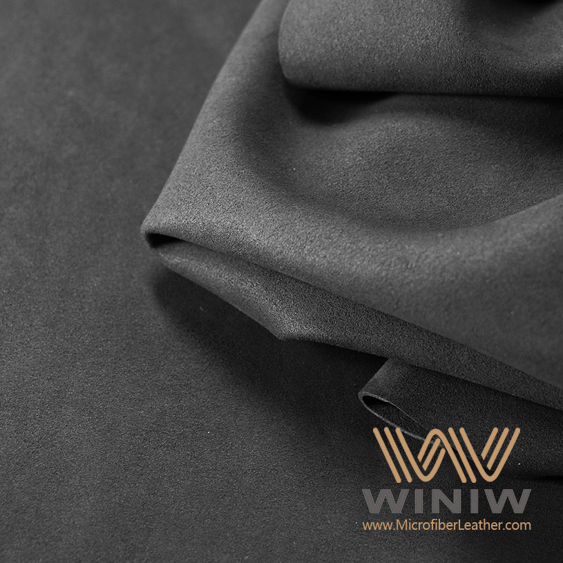 Water-Resistant And Stain-Proof Grey Eco-Suede Fabric For Cars 
