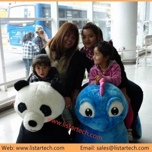 China Stuffed Animals Coin Ride on Animal Scooter for Kids and Parents Riding in Shopping Mall wholesale