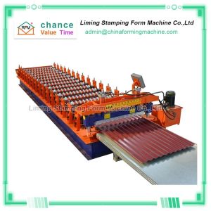 China Metal Corrugated Tile Colored Steel Roofing Sheet Roll Forming Machine wholesale