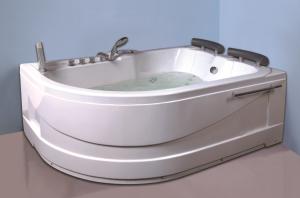 China Air Bath Tub With Heater , 2 Person Jacuzzi Tub Indoor Handle Shower Included wholesale