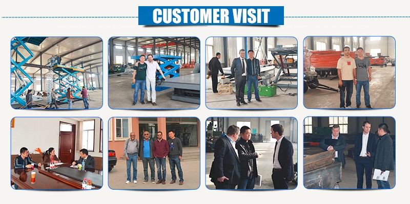 High Raising 4 Wheel Aerial Work Platform , CE 18m Hydraulic Electric Mobile Scissor Tables