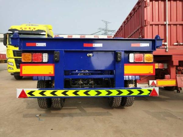 Quality Skeleton Semi Trailer Truck 20 Ft 2 Axle Container With 13 Tons Capacity for sale