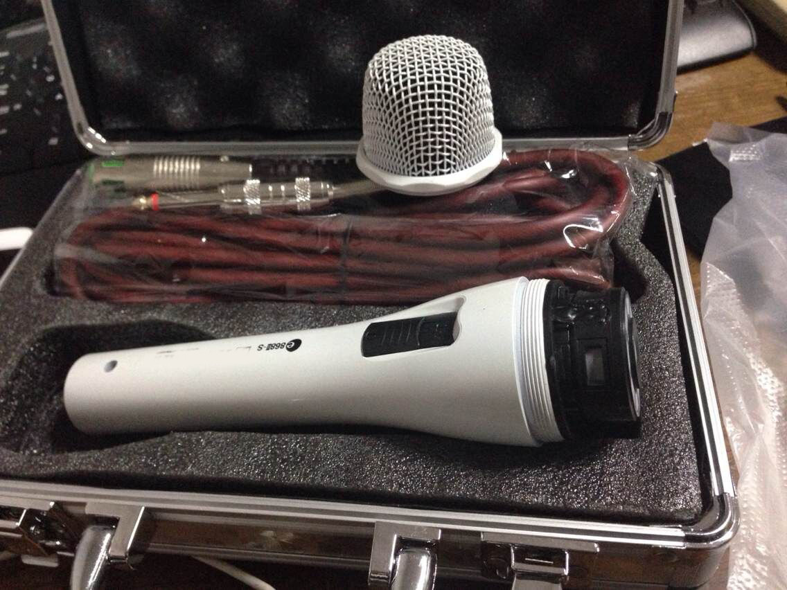 E-868/e868II-s Handheld Dynamic Mic/ wired corded microphone/cable mic /vocal mic