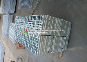 China Stair Tread Serrated Steel Grating Custom Width HDG Surface Treatment wholesale