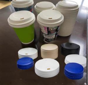 China Hotel Drink Paper Cup Lid Making Machine 380Volt Saving Energy wholesale