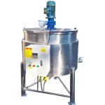 Stainless Steel Liquid Blending Jacketed Mixing Tank Electric Heating