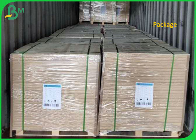 300g foodgrade oilproof Brown kraft PE Coated paper for Lunch box or Tray
