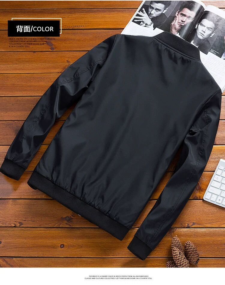 wholesale custom design High quality Mens jacket coat ultra-thin Leica clothes Casual Coat Slim Fit Jacket bomber jacket men
