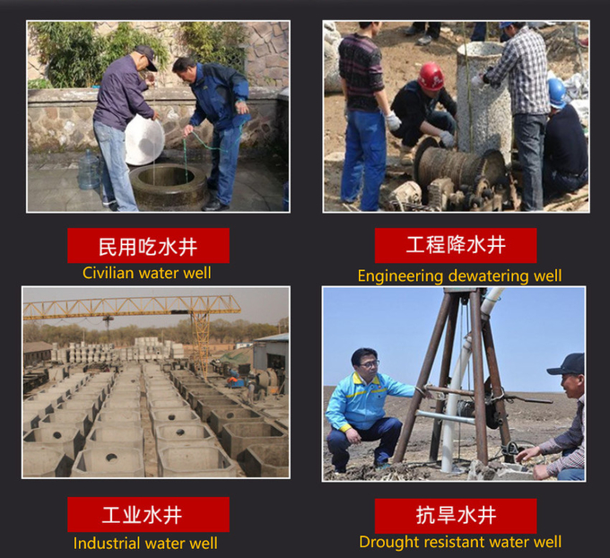 Wheeled Household 150 Meter Trailer Type Water Well Drilling Rig Used For Farmland Irrigation
