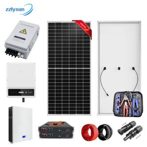 China Hybrid solar system 16kw 20kw complete with Hybrid solar inverter wholesale