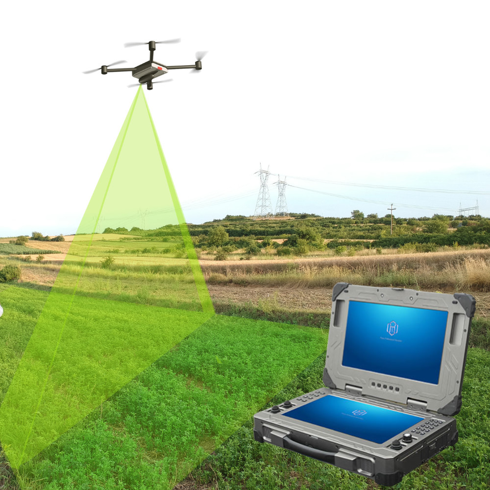 HXDRL-13D-75U 13.3 Inch LCD Double Screen 1920*1080 Resolution UAV Ground Station Terminal System