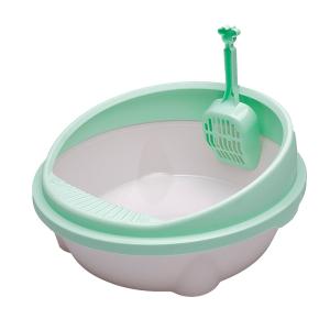 China Popular Modern Cat Litter Box Logo Printing Plastic Cat Litter Box For Small Animals wholesale