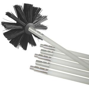 China Ventilation System Nylon Dryer Vent Brush Kit / Nylon Cleaning Set Roller Style wholesale