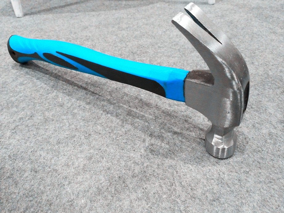 Claw hammer (XL0005-2) with polishing surface, color rubber handle and good price