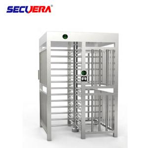 China Automatic pedestrian waist high 304 stainless steel swing turnstile with RFID card/fingerprint reader wholesale