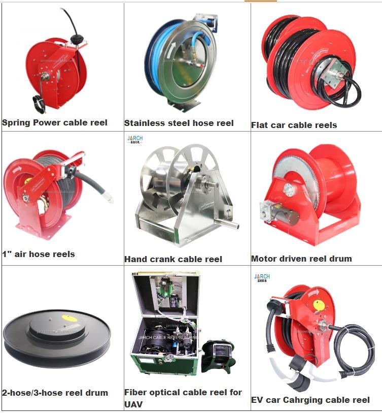 Low Pressure Retractable Extension Hose Reel Hydraulic Drives Anti Static For Fuel Tanker Truck