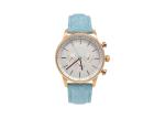 Leather Strap Alloy Ladies Wrist Watch Quartz Movt Stainless Steel Back Cover
