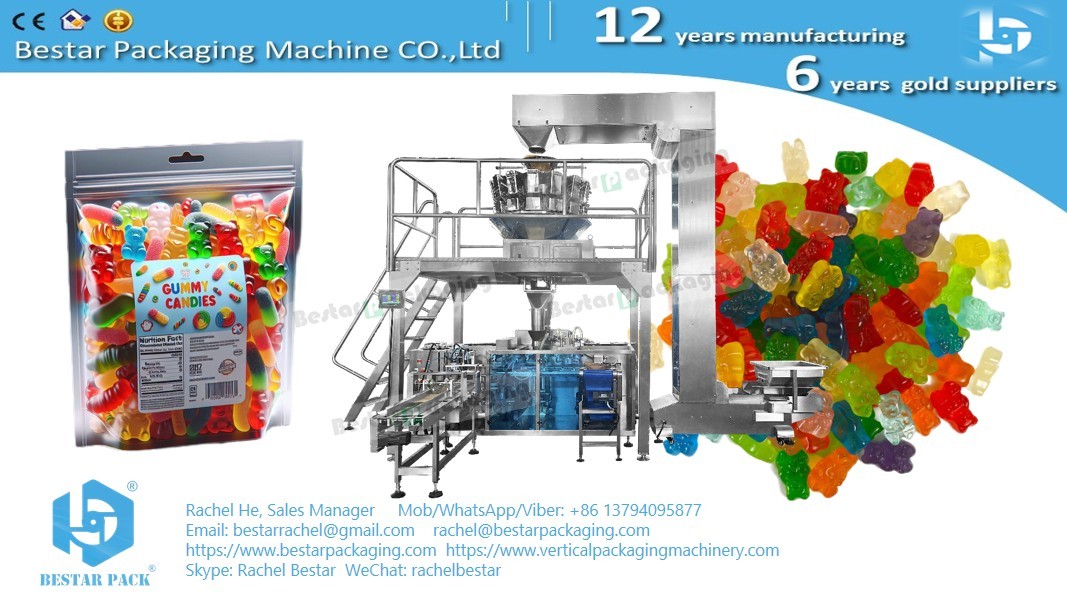 Fish oil doypack packaging machine 100g pack in zipper bag BSDP-260
