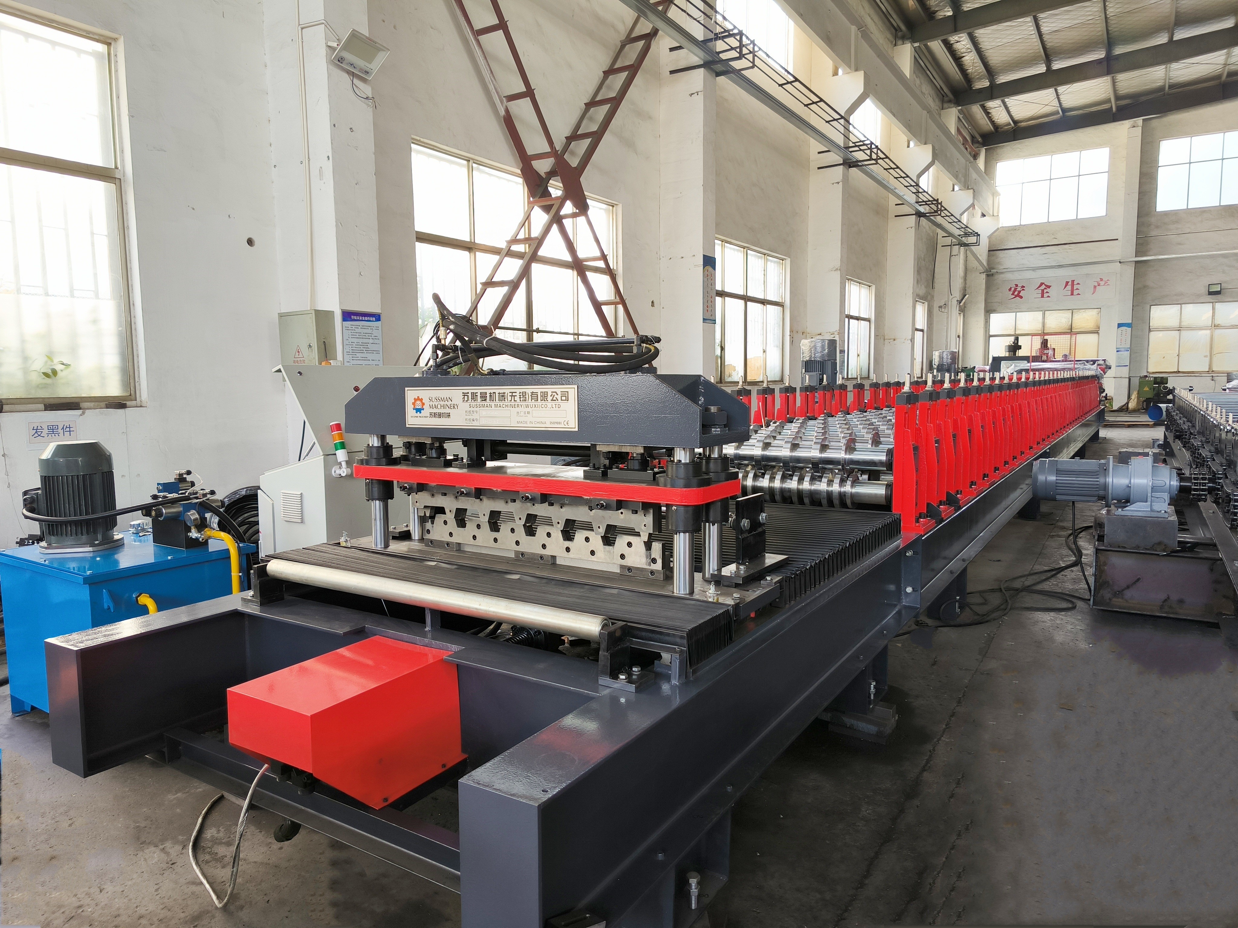 Servo Following Cutting 30m/Min High Speed 36'' Type B Roof/Floor Deck Roll Forming Machine