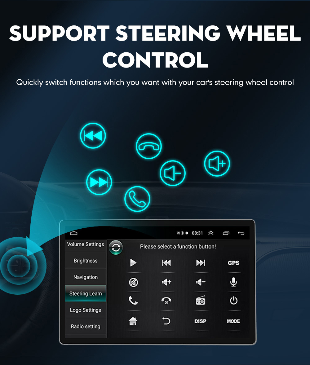 8 128GB 8 Core Car Screen Android Dsp Rds Navigation System with Cooling Fan and Car Audio GPS