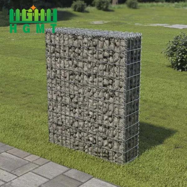 Retaining Wall River Bank Welded Gabion Baskets , Stone Gabion Cages 0.5mx0.5mx0