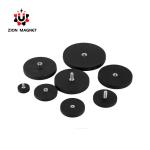 Permanent Round Rubber Coated Magnet for Various Industrial Applications