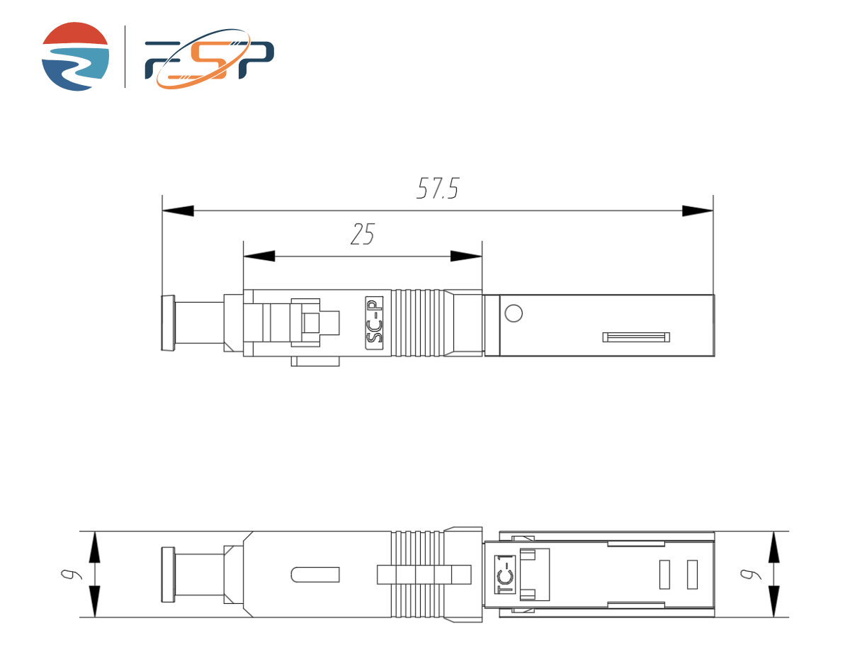 Simplex SC UPC Fiber Optic Fast Connector for Network 5db TX Power Used Feature