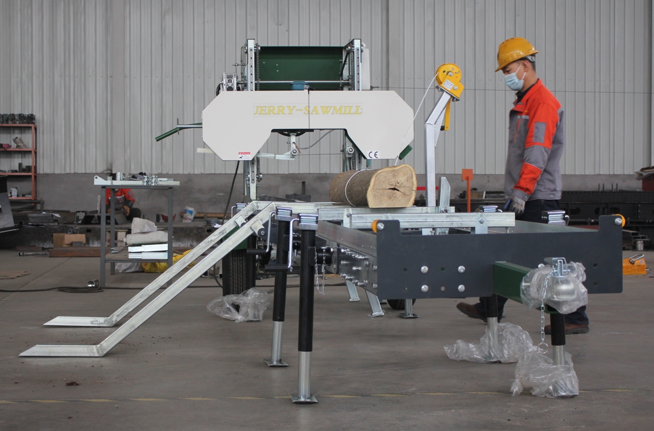 Portable Sawmill Power Band Saw Mill Max.Working Width 1000mm