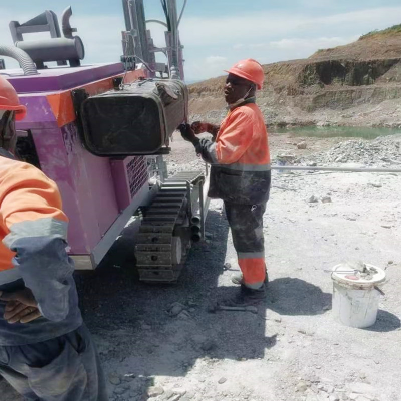 35KN Lifting Force Mining Borehole Drilling Machine Top Hammer Drilling Rig