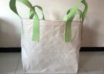 Green Lifting 1 Ton Storage Bags , Large Reinforce Woven Jumbo Bags
