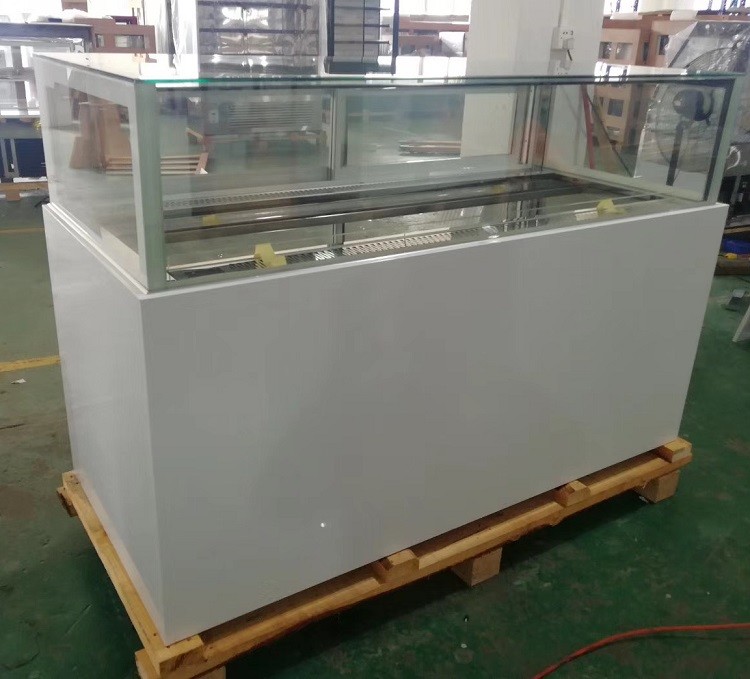 2.0m cold sandwich dessert showcase with back sliding glass door