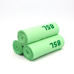 China AISUN Green Compostable Bin Liners Garbage Packaging Bags wholesale