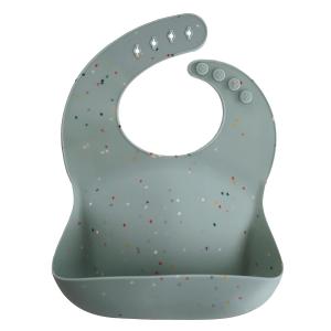 China Adjustable Fit Waterproof Silicone Baby Bibs Safe In Dishwasher wholesale