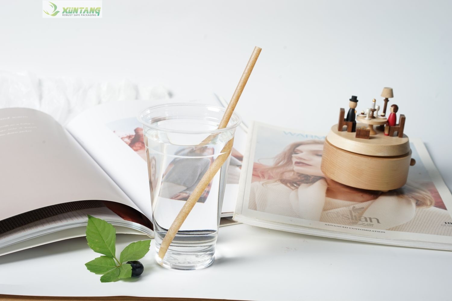 Customized Biodegradable PLA Bendy Straws For Cafe Shop