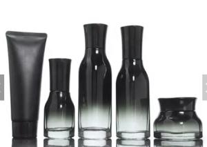 China 40ml-120ml Black Glass Pump Bottles wholesale