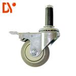 Heavy Duty Nylon 4 Inch Swivel Casters Simple Design For Lean Pipe Equipment