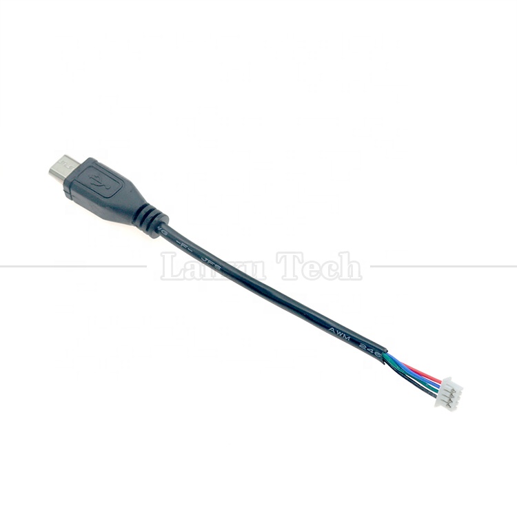 OEM Customized Micro USB to JST 4 Pin 1.25mm Pitch Cable