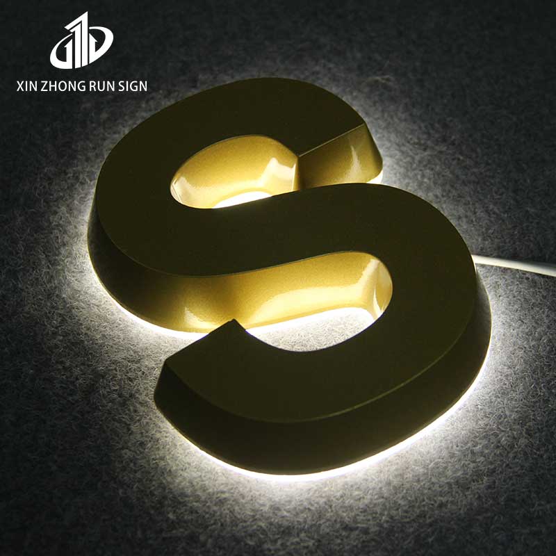 Popular Indoor Sign LED Acrylic Sign LED Acrylic Alphabet Stainless Steel Alphabet Lighting Letter Sign