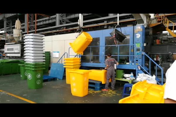 Bins Plastic Outdoor Storage Bucket Standing Induction Type Outdoor Plastic