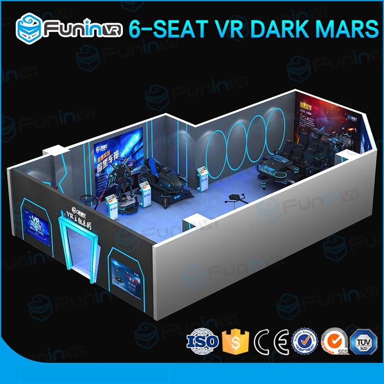 Egg Capsule Full Motion VR Video Game Simulator For Shopping Mall Blue Color
