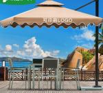 8 Aluminium Ribs Large Garden Parasol 3m Garden Umbrella OEM
