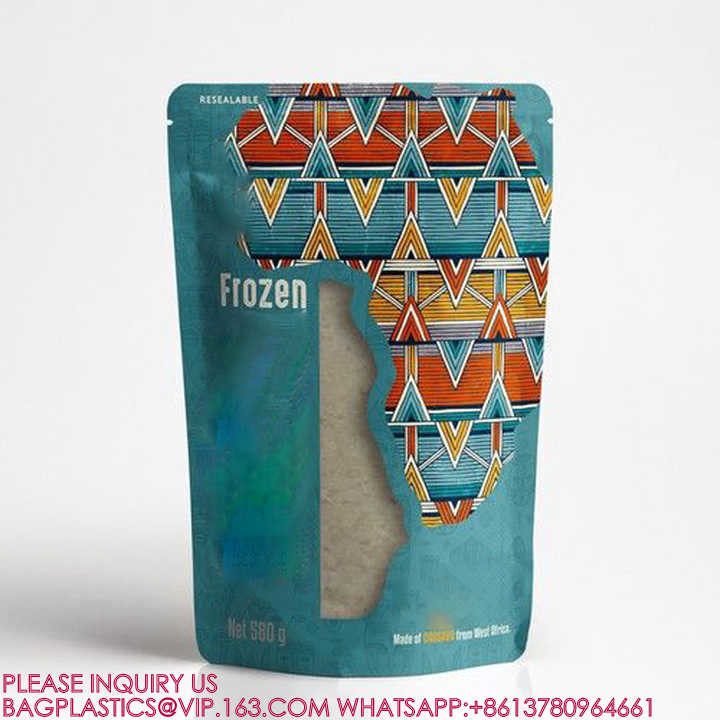 Eco Friendly Recycled Pouch Food Zip Bag Stand Up Peanut Pouches Snack Nuts Doypack Bags