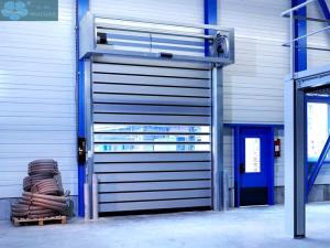 China 1.2m/S 0.8mm Curtain Industrial High Speed Roll Up Doors wholesale