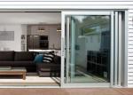 Commercial Aluminium Doors Stacking Sliding Glass Doors With Top Brand Accessory