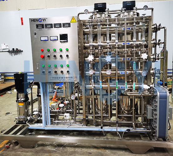 Quality 99% Stainless Steel RO Water Treatment Machine With Vertical Cylinder for sale